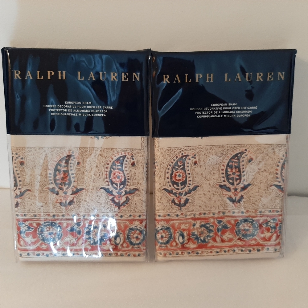 Ralph Lauren Islesboro Fernhill Euro Shams MSRP $430